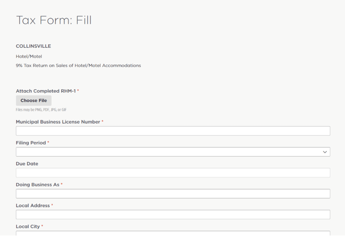 Tax form Localgov
